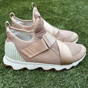 Sorel Kinetic Sneak Mesh Sneaker Scallop Midsole Sporty No Tie Athletic Shoe 11